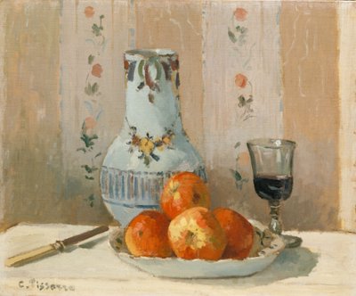 Still Life with Apples and Pitcher by Camille Jacob Pissarro