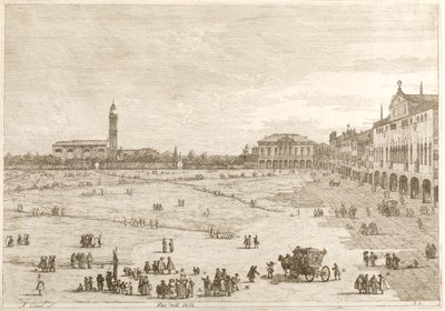 Prà della Valle, from the series “Vedute” by Canaletto