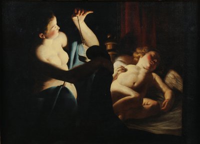 Psyche discovers Cupid, First third of 17th century by Candlelight Master