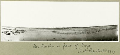 Our trenches in front of Gaza by Capt. Arthur Rhodes
