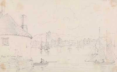 Cowes, from West Cowes Ferry, 22 March 1826 by Capt. Thomas Hastings