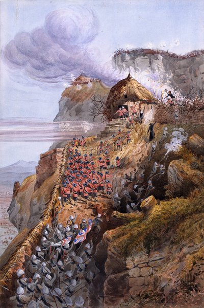 Storming of the Gateway, Magdala, Abyssinia by Captain Cornelius Francis James