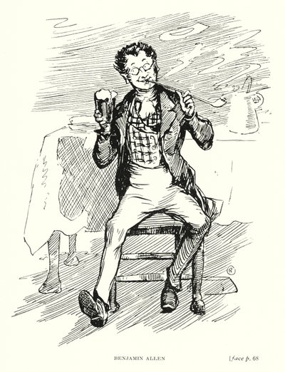 Dickens character: Benjamin Allen by Captain Edward Henry Handley Read