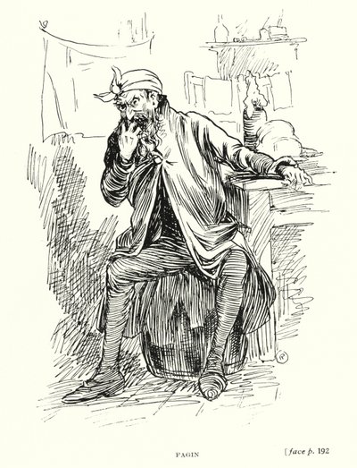 Dickens character: Fagin by Captain Edward Henry Handley Read