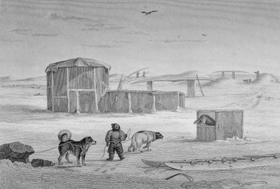 Eskimaux House, built of ice, Igloolik, 1822, from 