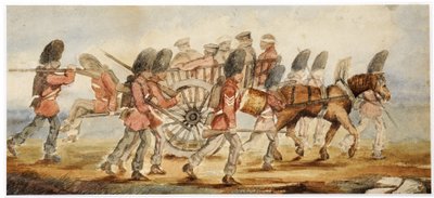 The Wounded Being Transported from the Field of Inkermann by Captain Hedley Vicars