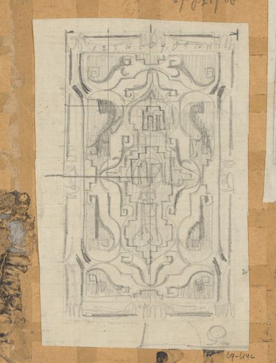 Decorative Design by Carel Adolph Lion Cachet