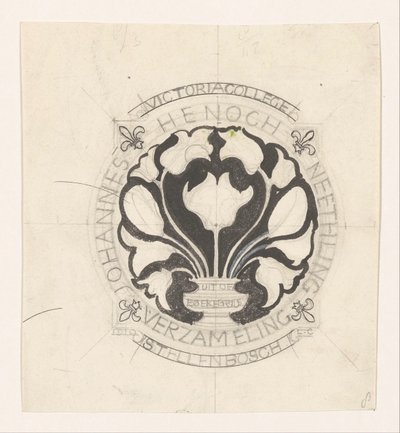 Design for a Bookplate of Johannes Henoch Neethling by Carel Adolph Lion Cachet