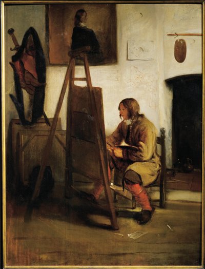 Young Painter in His Studio by Carel Fabritius