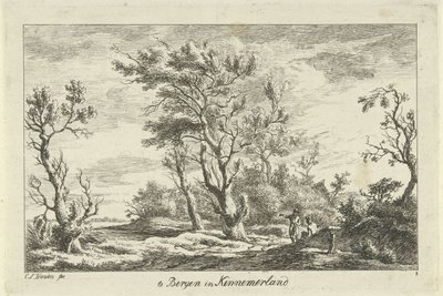 Travelers in a Landscape (Landscapes A-F) by Carel Lodewijk Hansen