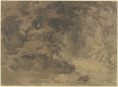 Oak Forest by Carl Friedrich Lessing