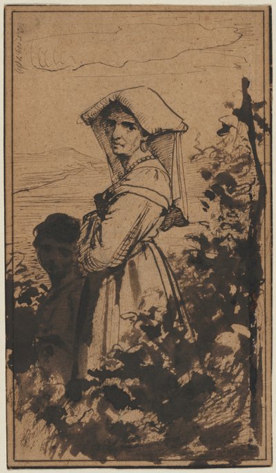 Standing Woman and Child by Carl Heinrich Bloch