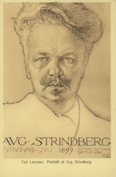 August Strindberg (1849-1912), Swedish playwright, novelist, poet and artist by Carl Larsson