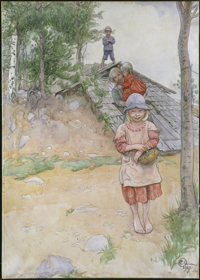 By the Cellar by Carl Larsson