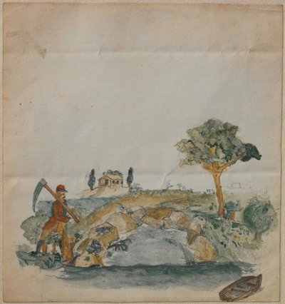 Landscape with a Lake by Carl Larsson