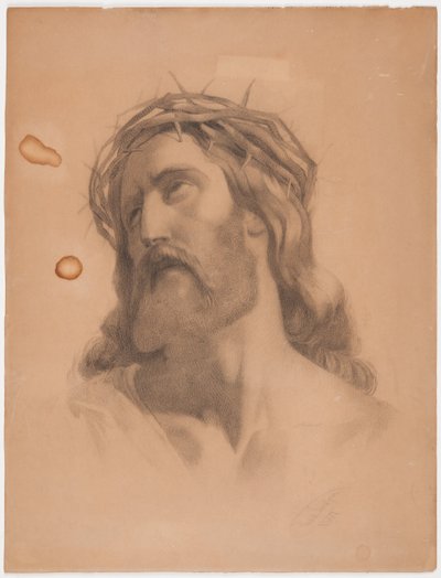 Crowned Head of Christ by Carl Larsson