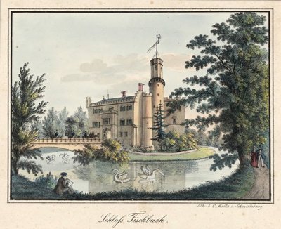 Fischbach Castle (Silesia) by Carl Mattis