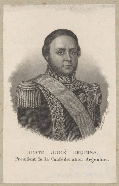 Justo José Urquiza, President of Argentina by Carl Mayer