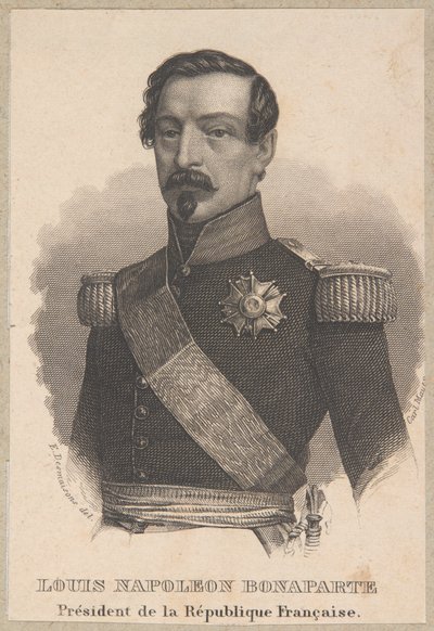 Napoleon III as President of France by Carl Mayer