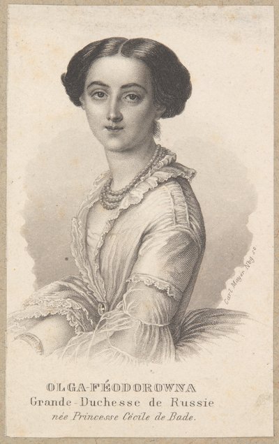 Olga Feodorovna, Grand Duchess of Russia by Carl Mayer