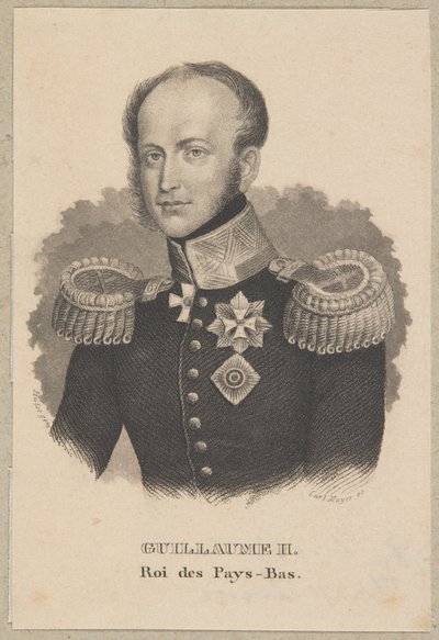 William II King of the Netherlands by Carl Mayer