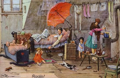 Comic portrayals of early radio by Carl Robert Arthur Thiele