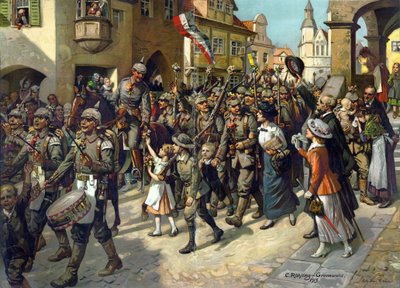 The Mobilization in 1914 by Carl Rohling