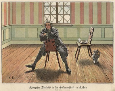 Crown Prince Frederick of Prussia Imprisoned at Kustrin, 1730 by Carl Röchling