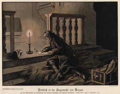 Frederick the Great of Prussia on the Night of the Victory at the Battle of Torgau by Carl Röchling