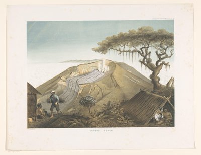 Volcano Gede in West Java by Carl Wilhelm Mieling (possibly)