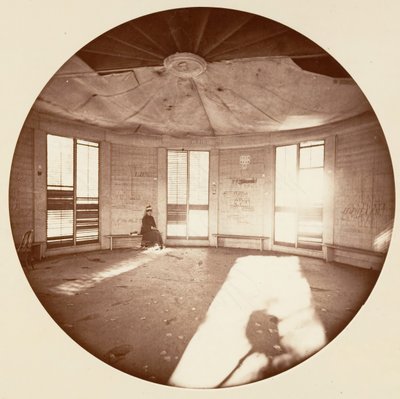 Interior of Pavilion Built on the Stump of the Tree, C. Grove by Carleton Emmons Watkins