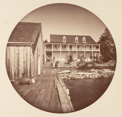 Warm Springs Hotel Lake Tahoe by Carleton Emmons Watkins