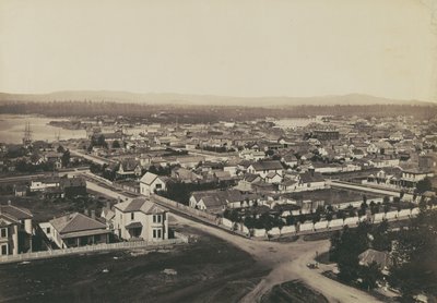 Panorama of Victoria, B.C. - View from Christ Church #2 by Carleton Watkins