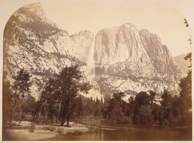 River View, Yosemite Falls. 2477 ft. by Carleton Watkins