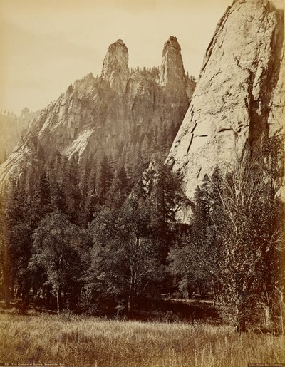 The Cathedral Spires, Yosemite, California by Carleton Watkins