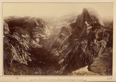 The Half Dome from Glacier Point, Yosemite by Carleton Watkins