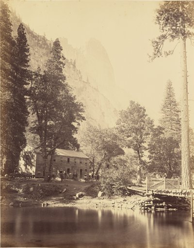 The Sentinel and Hotel by Carleton Watkins