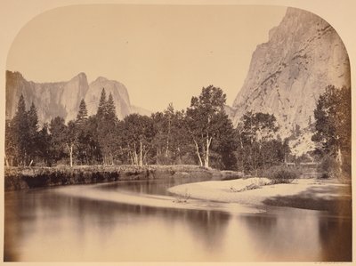 View from Camp Grove Down the Valley - Yosemite by Carleton Watkins