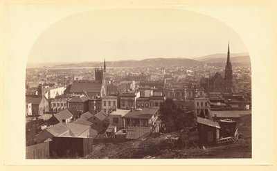 View from the Residence of Chas. Crocker, Looking South, S.F. by Carleton Watkins