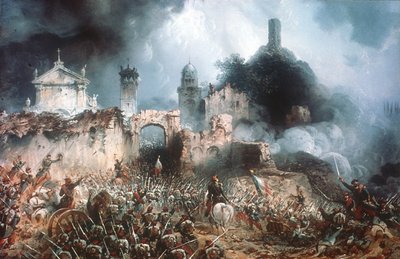 Battle of Solferino by Carlo Bossoli