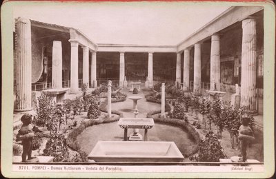 House of the Vettii in Pompeii, ca 1880 by Carlo Brogi