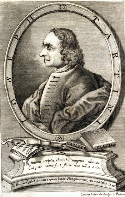 Portrait of Giuseppe Tartini by Carlo Calcinotto