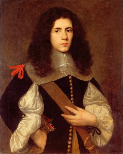 Portrait of a Young Gentleman in a Black Slashed Doublet by Carlo Ceresa