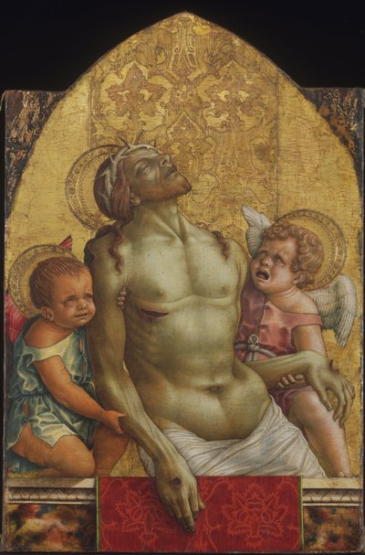 Dead Christ Supported by Two Angels by Carlo Crivelli