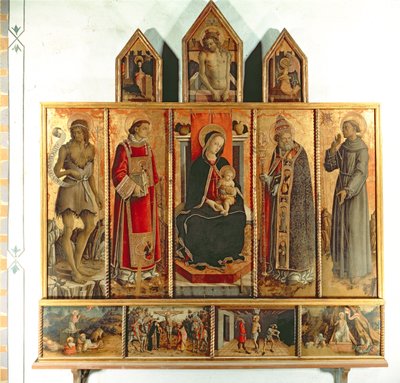 Madonna and Child with Saints, Polyptych, 1468 by Carlo Crivelli