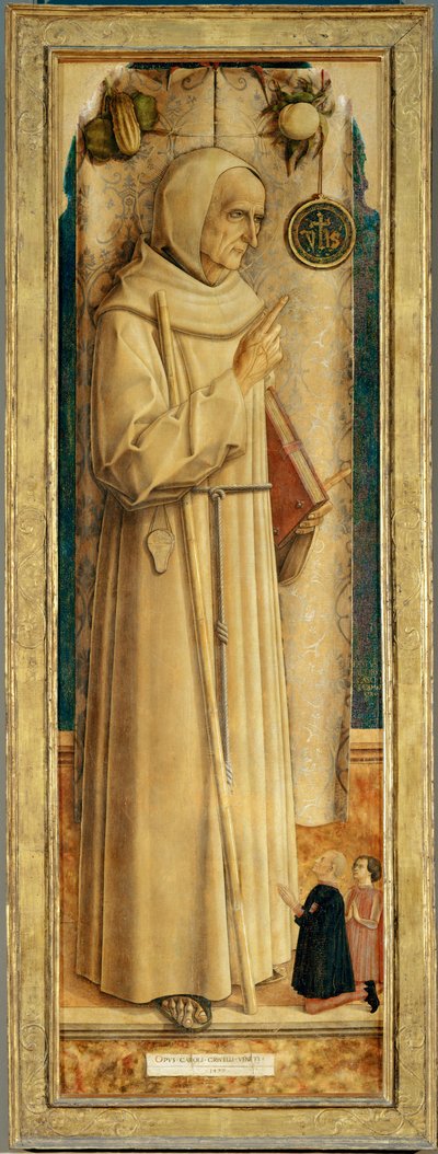 Saint James of the March and Two Kneeling Donors by Carlo Crivelli