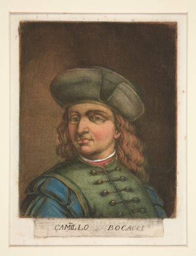 Camillo Bocacci, from Portraits of Painters by Carlo Lasinio