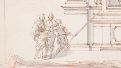 Design for an Altar: Elevation, with Trompe l
