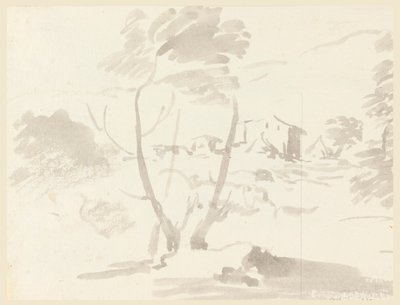 Sketch of Trees in a Landscape, 1760–1780 by Carlo Marchionni