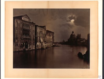 Night View of the Grand Canal, Venice by Carlo Naya